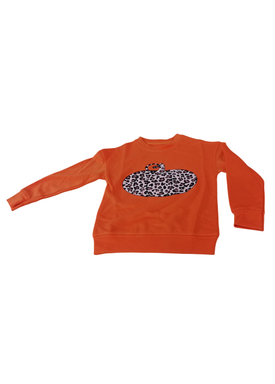 Halloween Pumpkin Print Parent-Child Matching Girls Pullover Sweatshirt