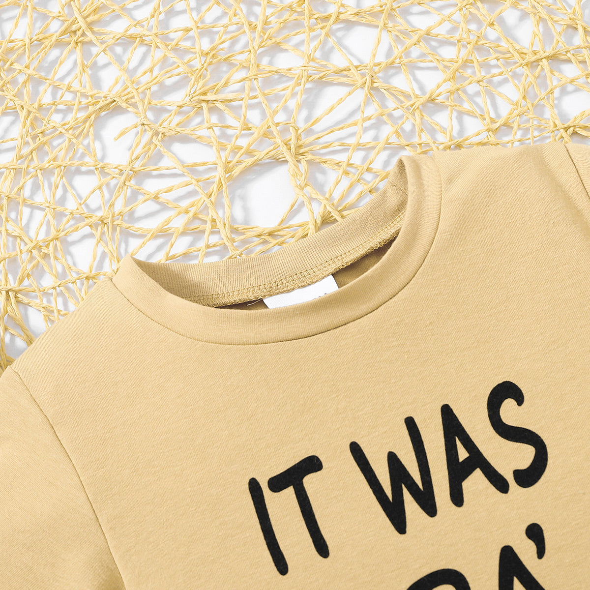 Kids IT WAS PAPA&#39;S IDEA Graphic Tee and Shorts Set